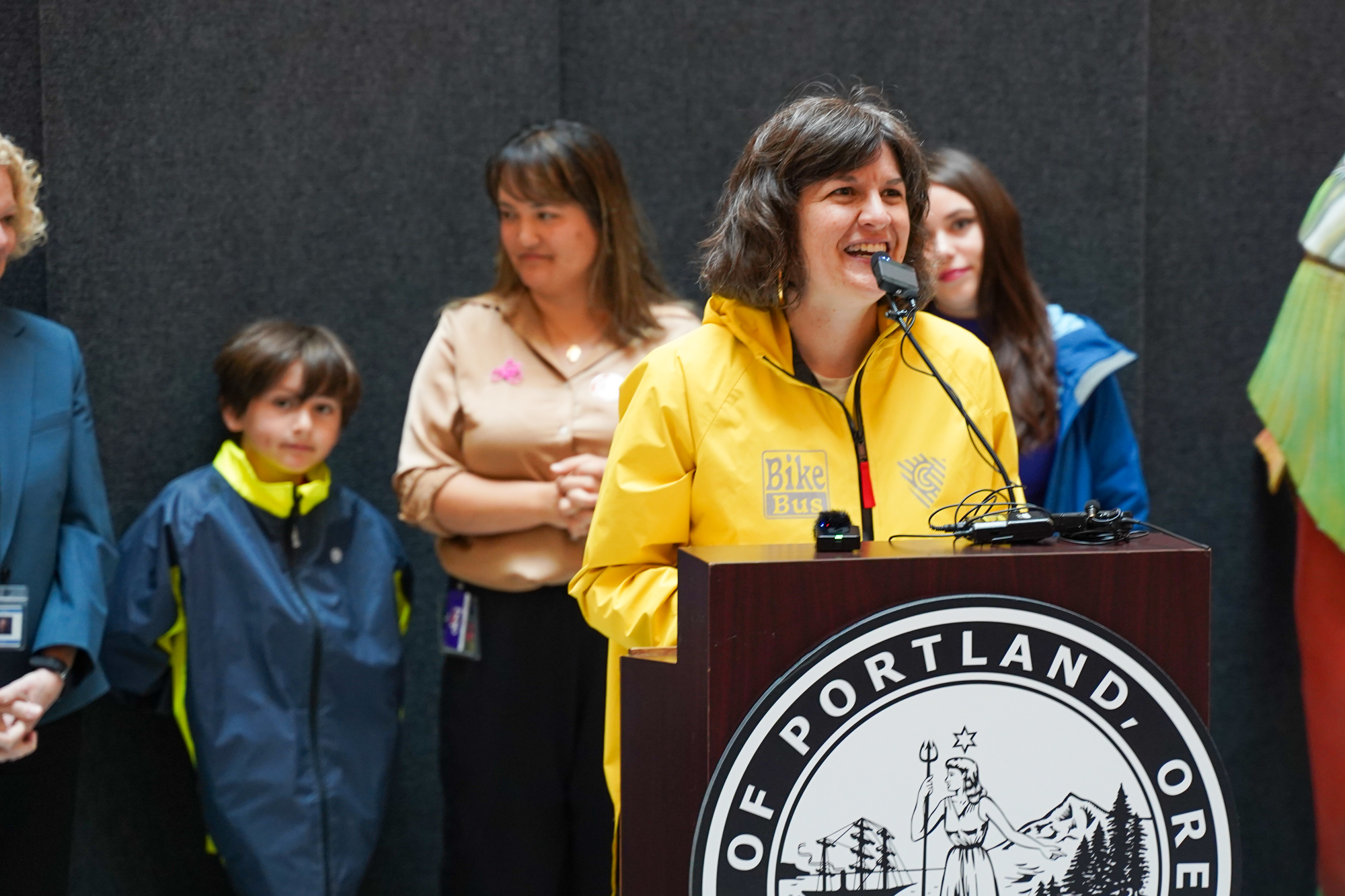 Bike bus takes over City Hall