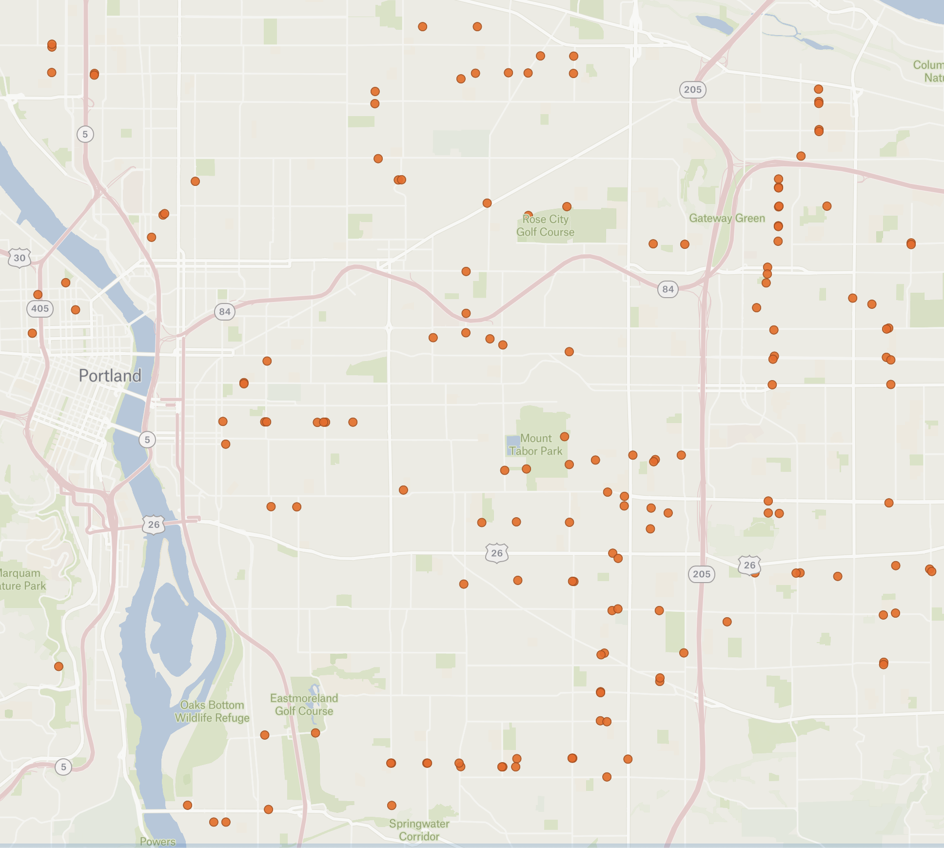 partial list of Safe Streets installations